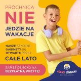 Próchnica nie jedzie na wakacje. Nasze gabinety są otwarte przez całe lato.